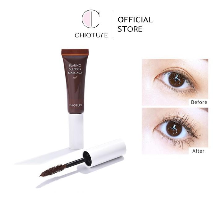 Mascara Chioture Flaring Slender thiết kế dạng tuýp làm dày và cong mi hiệu quả 8g