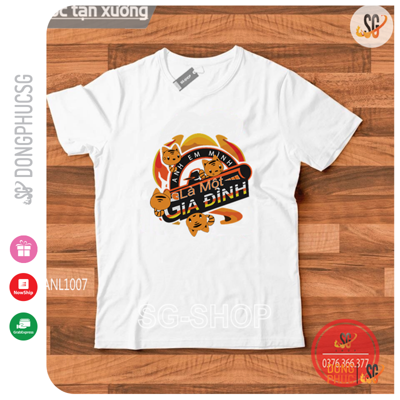 Áo Thun Anh Em Mình Là Một Gia Đình - Thun Cotton ANL1007