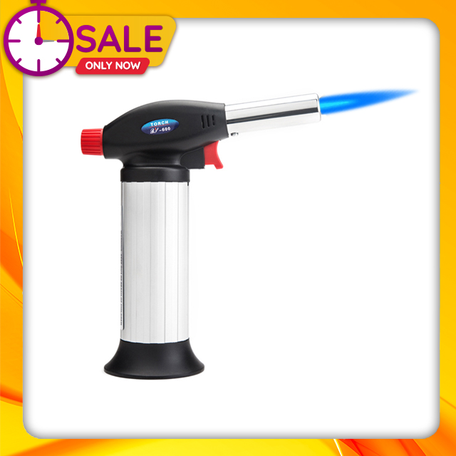 Vỏ Hột Quẹt Bật Lửa Khò đại để bàn 1 tia Gas BS-600 lửa khò cực mạnh - dùng gas cao cấp ( giao màu ngẫu nhiên )