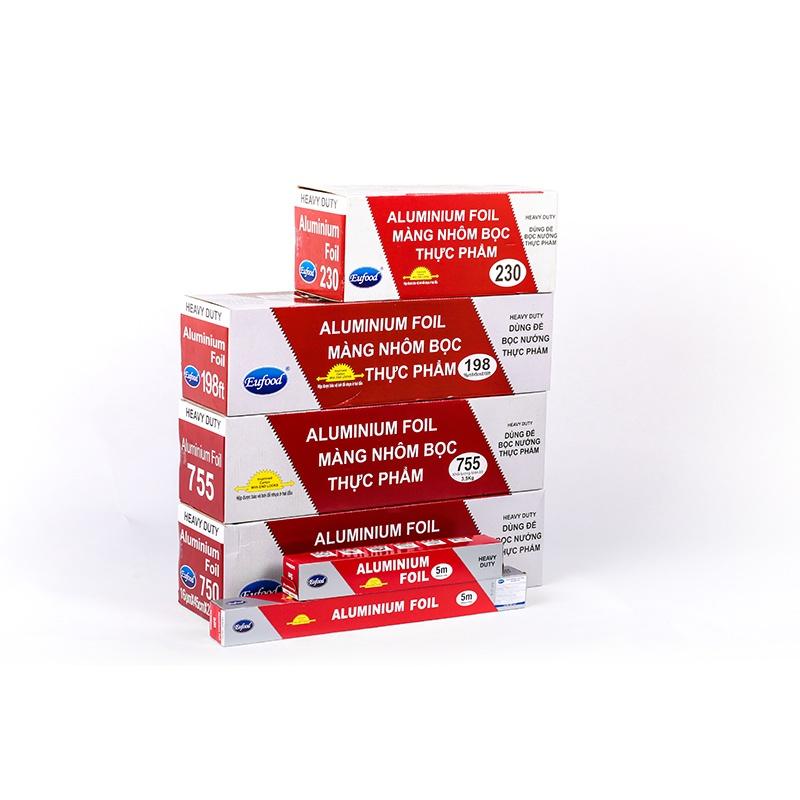 Màng Nhôm Aluminium Foil 30cm x 43m - EUFOOD Việt Nam - Màng phủ Khay Nướng Trung Quốc