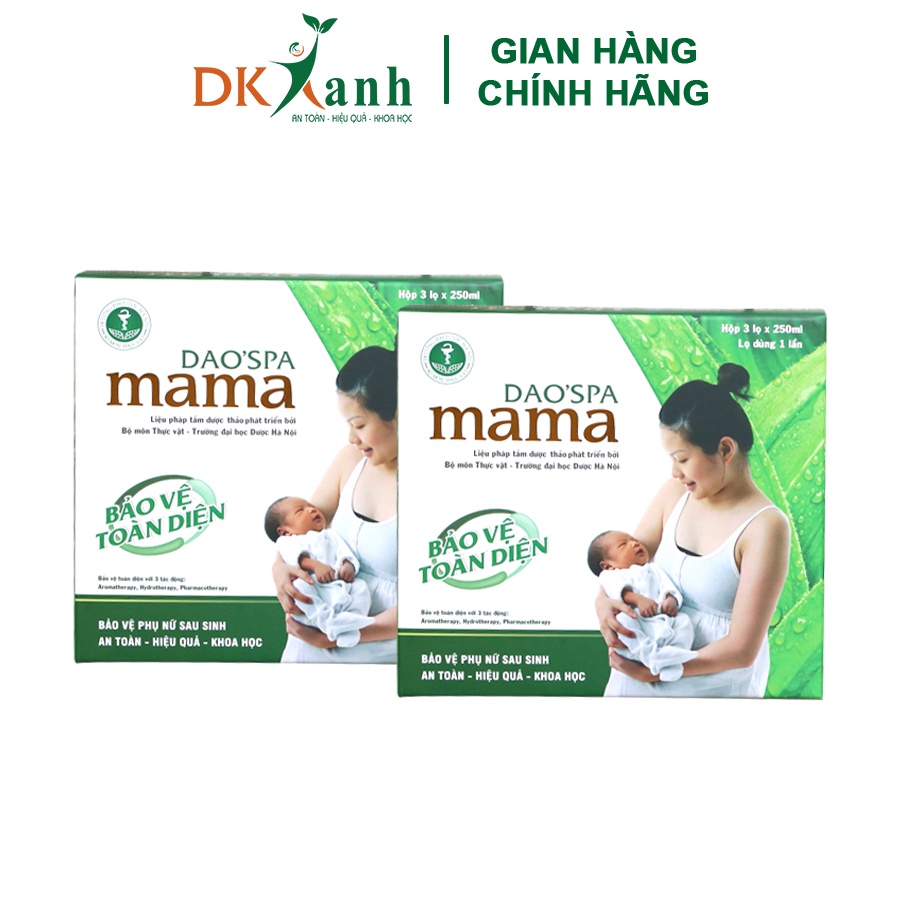 Combo 2 hộp Dao'spa Mama xông tắm - DK Pharma (2 hộp - 6 chai - 250ml/chai)