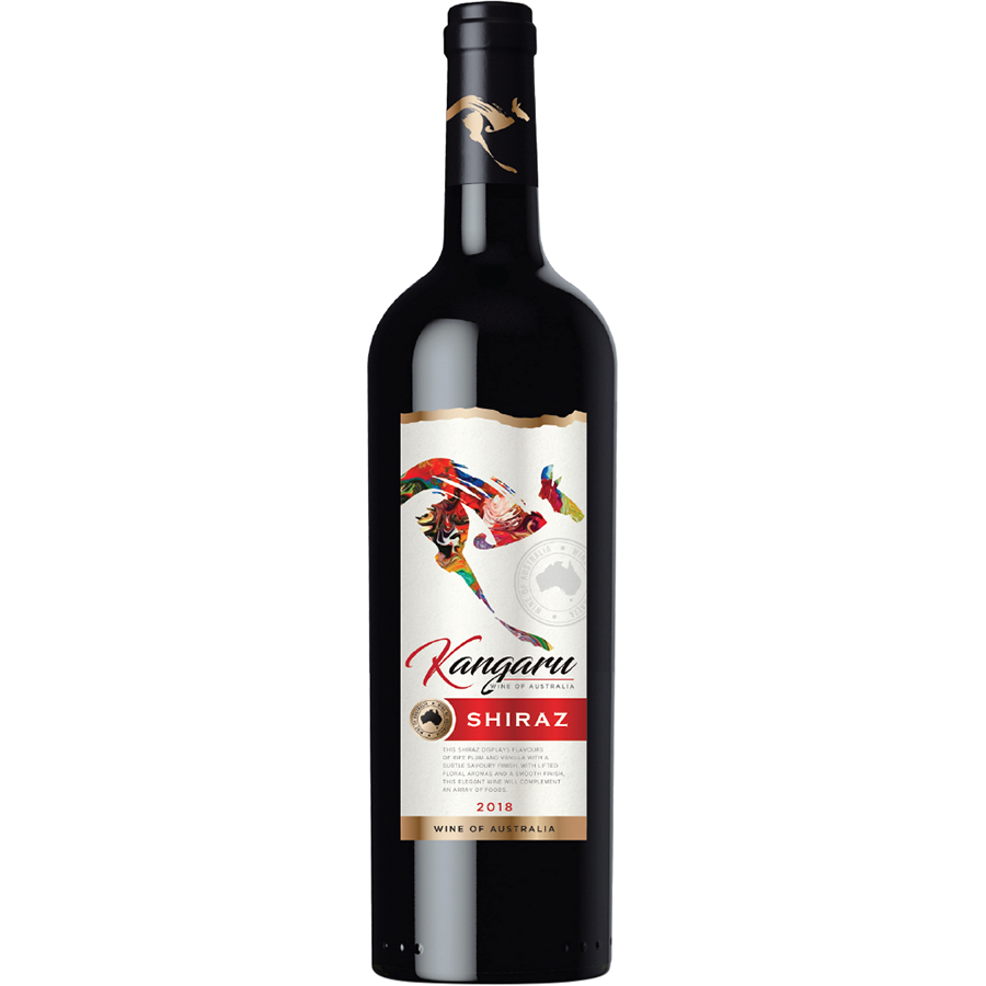 Rượu Vang Đỏ Australia Kangaru Shiraz 750ml 13.5% - 15.5% Không Hộp