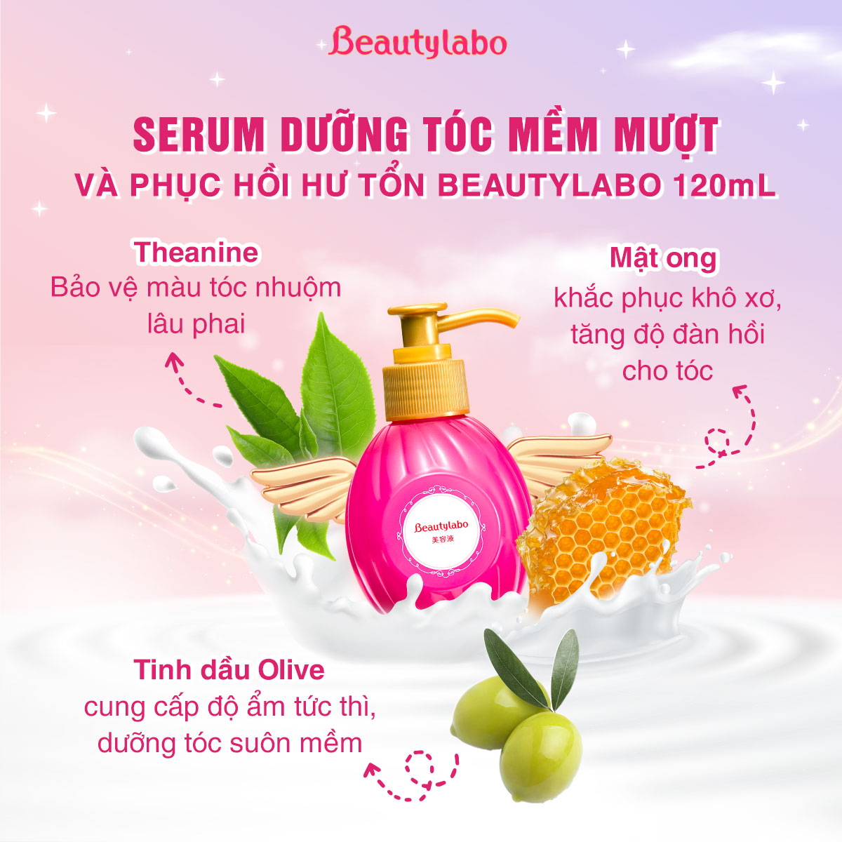 Serum Dưỡng Tóc Beautylabo 120ml - Dưỡng Tóc Nhẹ Tênh, Tóc Đẹp Mỗi Ngày