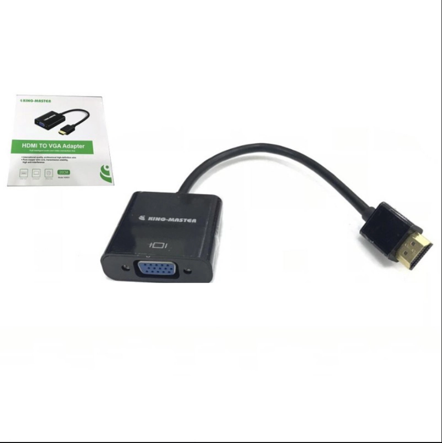 Cáp Chuyển Đổi HDMI KM001 KING-MASTER SANG VGA- Hàng Nhập Khẩu