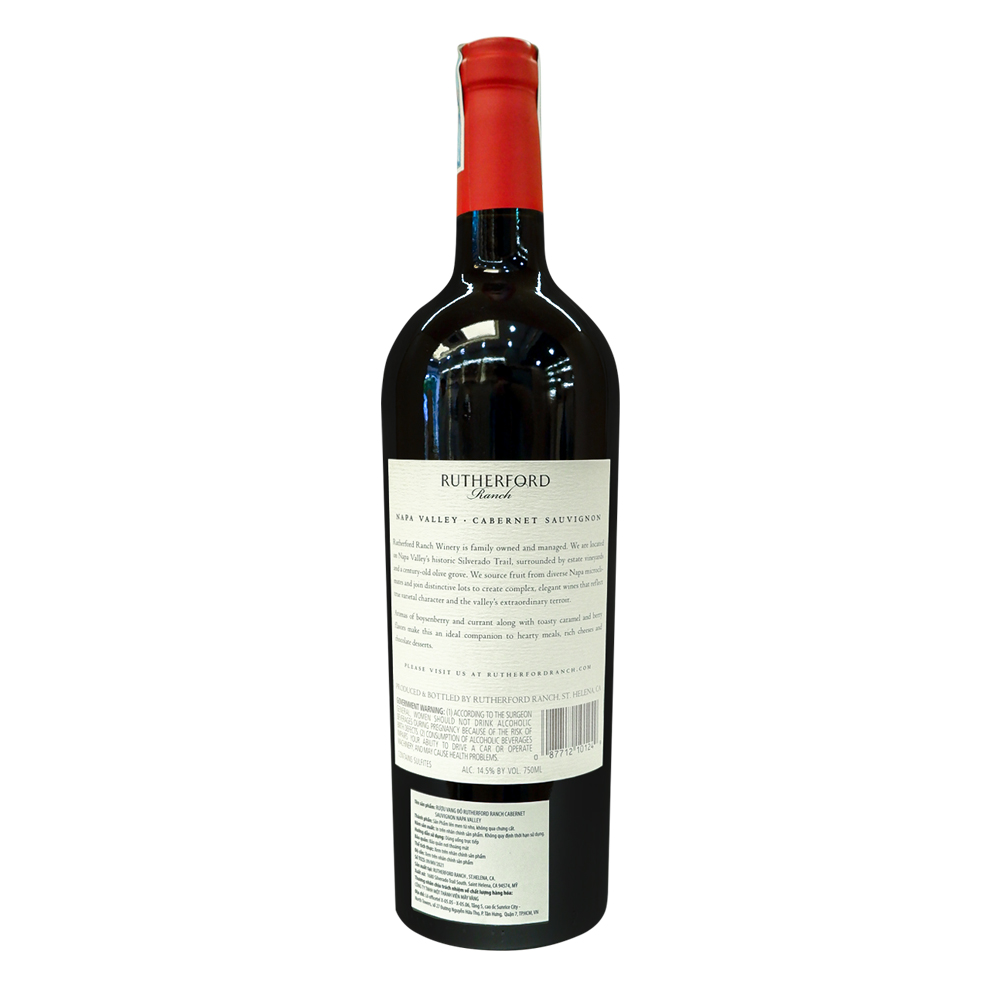 Rượu Vang Đỏ Rutherford Ranch Napa Valley Reserve Cabernet Sauvignon 750ml 15% - Mỹ - Hàng Chính Hãng