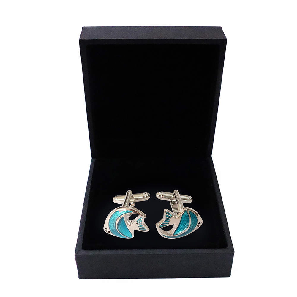Khuy măng set, cufflinks măng set-Khuy măng set cài áo cho nam  màu trắng kim MSTK019