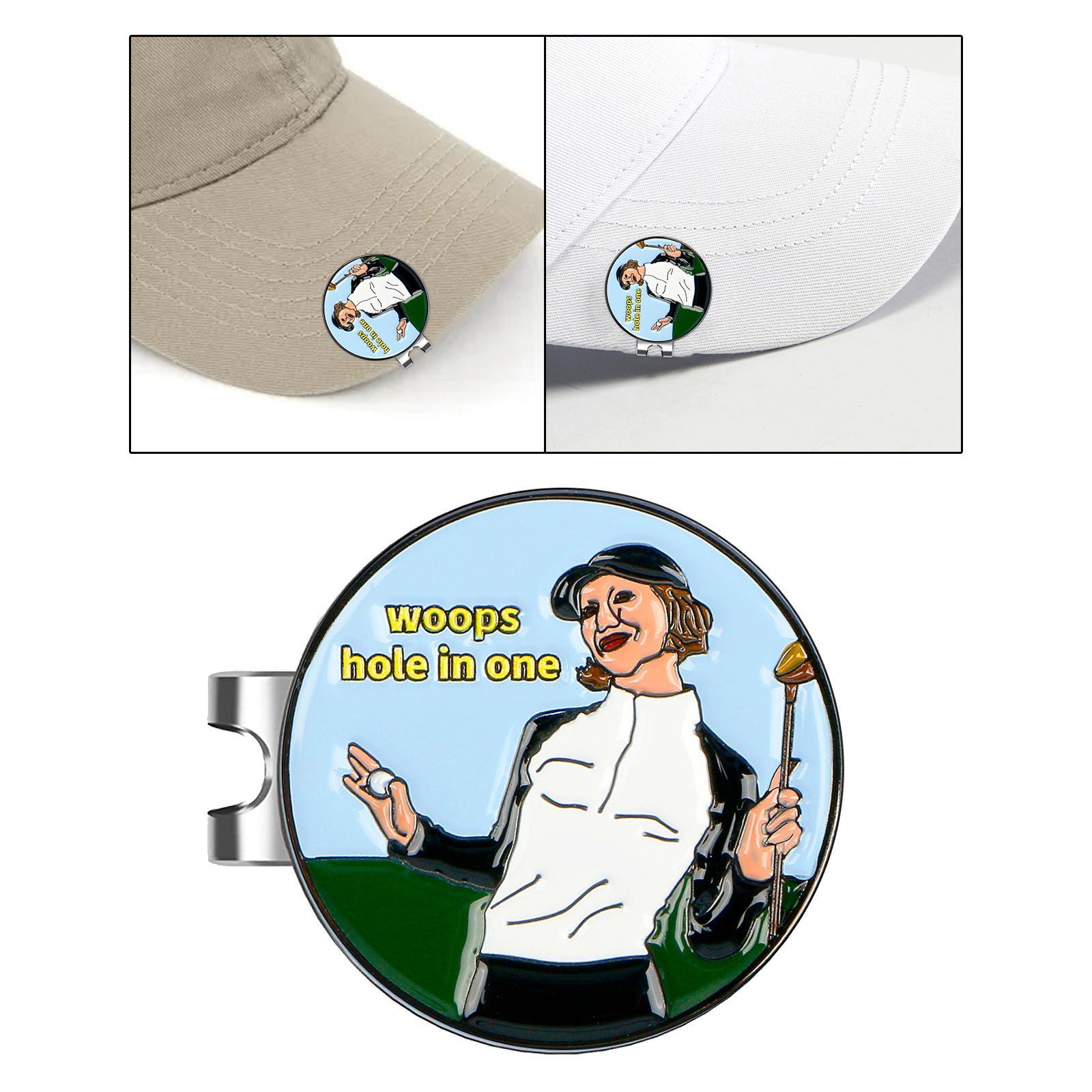 Golf Ball Marker Hat Clip 25mm Golf Ball Mark Tool Golf Hat Style A