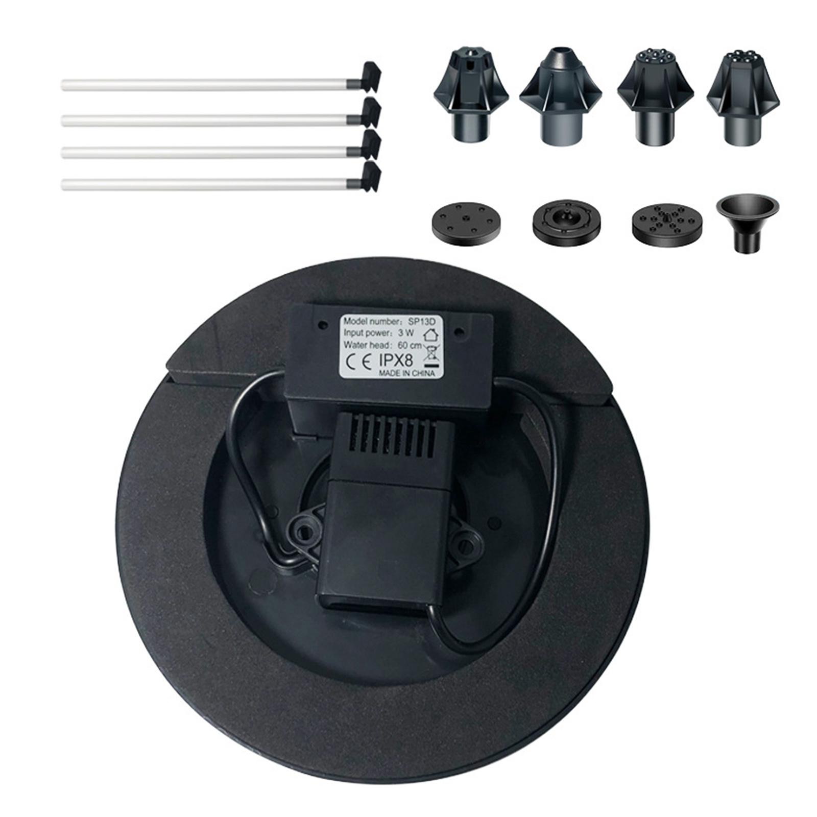 3W Upgraded Solar Floating Fountain for Bird Bath Pool