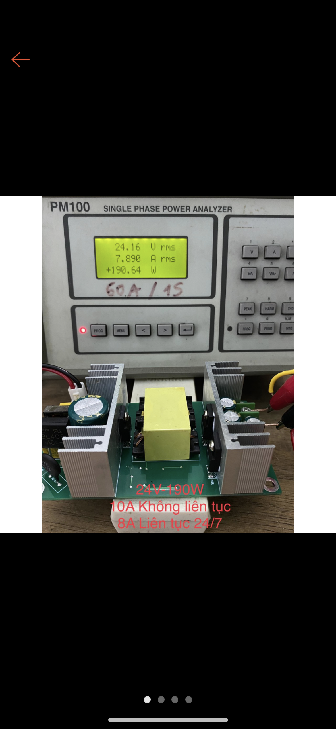 Nguồn không vỏ AC-DC 24V-9A nhiễu siêu thấp