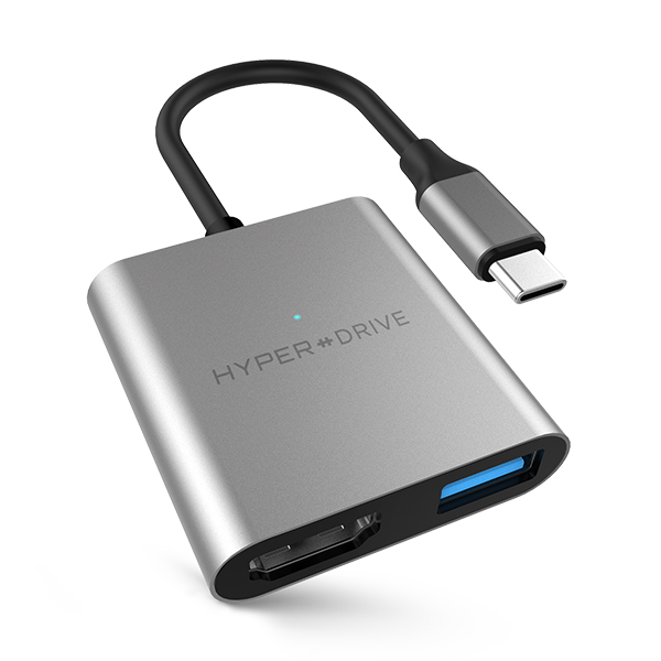 Cổng chuyển Hyperdrive 4K HDMI 3-in-1 USB-C Hub dành cho Macbook, PC và Devices