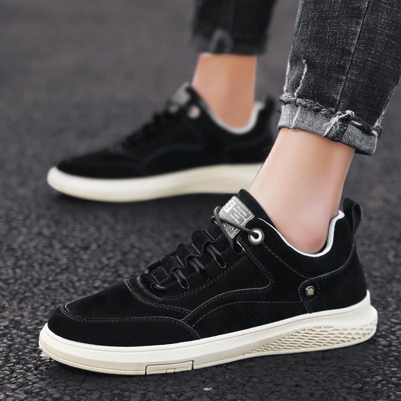 Giày Nam, Giày Sneaker Thấp Cổ Da Cao Cấp 2021
