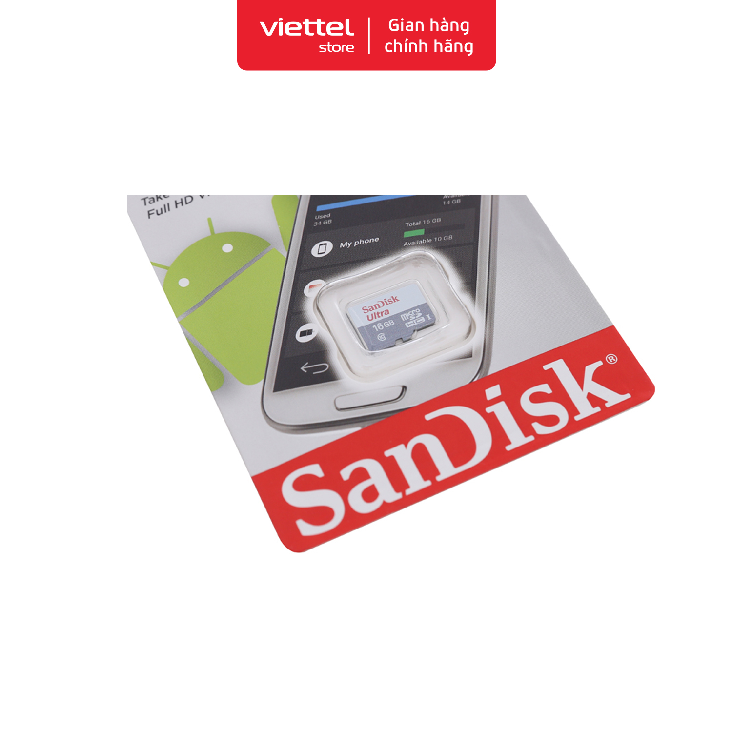 Thẻ nhớ SanDisk 16GB - Hàng chính hãng