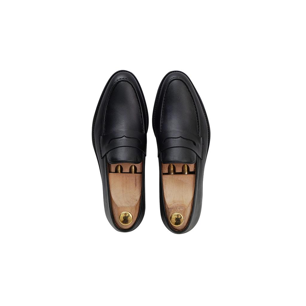 Giày Lười Nam Penny Loafers Ufficio Don Italiano Đen