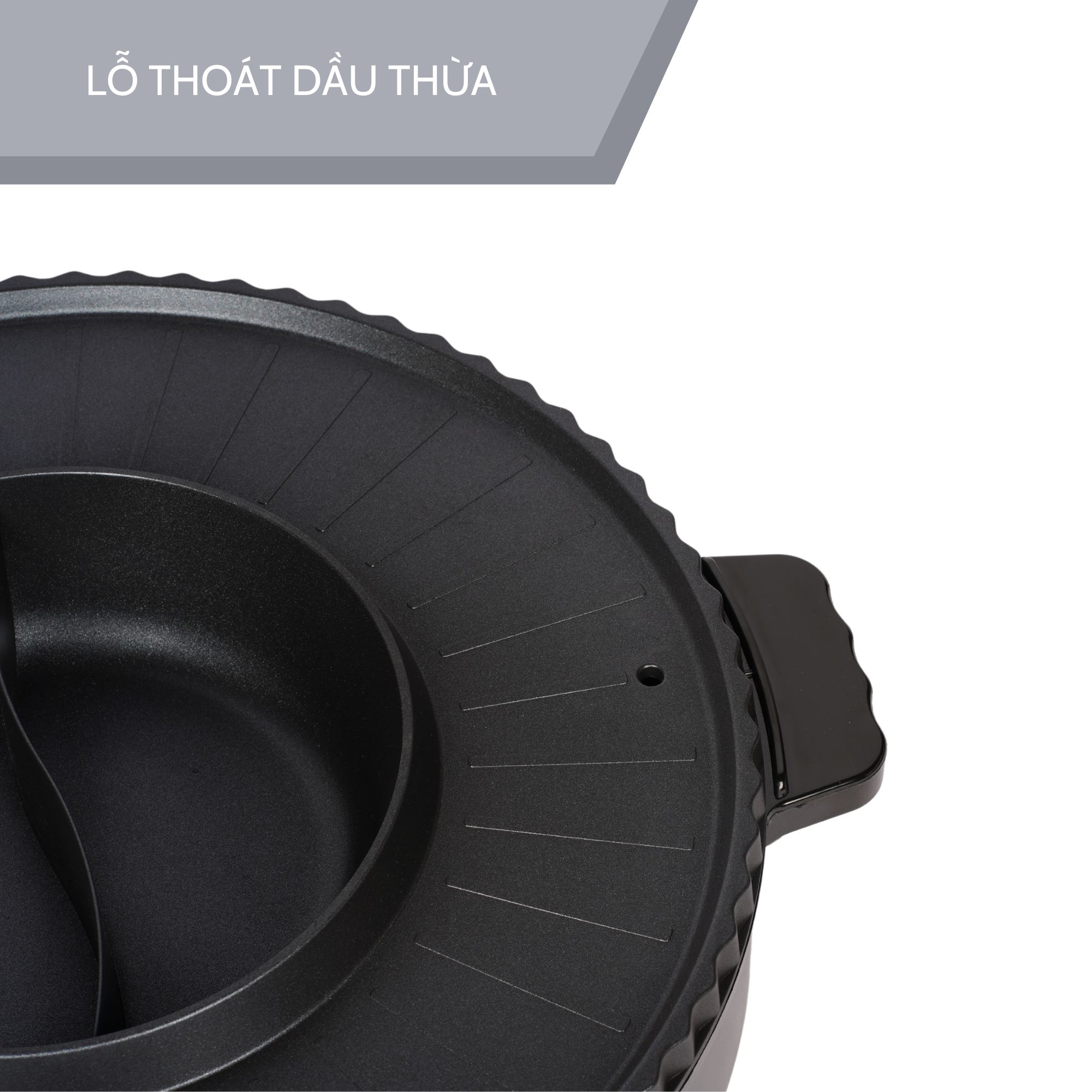 Nồi lẩu điện 2 ngăn Lebenlang LBTT5288, bếp lẩu nướng 2in1 đa năng tròn loại to,công suất 1800W tiện lợi cho gia đình - hàng chính hãng