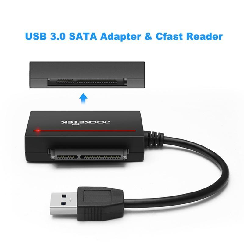 Cáp Chuyển Đổi Đầu Đọc Thẻ CFast USB 3.0 Sang Đầu Đọc Dành Cho Ổ Cứng SDD & 2.5 "HDD