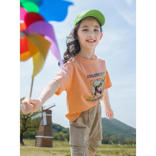 Bộ quần áo thun hè cho bé gái 4-14 tuổi, bộ quần áo hè cho nữ 14-45kg "MIONI GHT" thiết kế năng động. Hàng may kỹ.