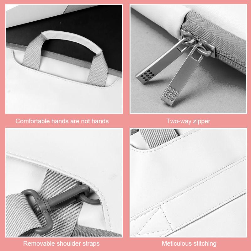 Hoạt Hình Laptop Túi Chống Nước Máy Tính Dành Cho Macbook Air Pro 13 14 15 15.6 16.1 PU Laptop Cầm Tay Cho dell HP Huawei Xiaomi