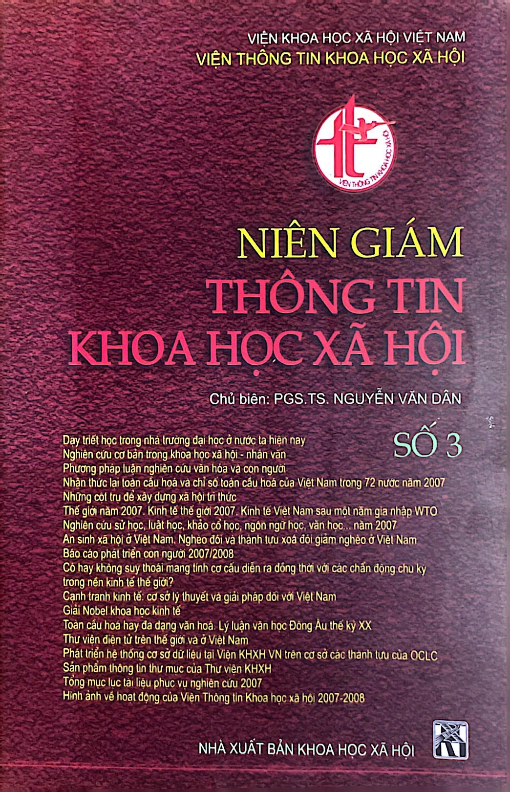 Niên Giám Thông Tin Khoa Học - Số 3