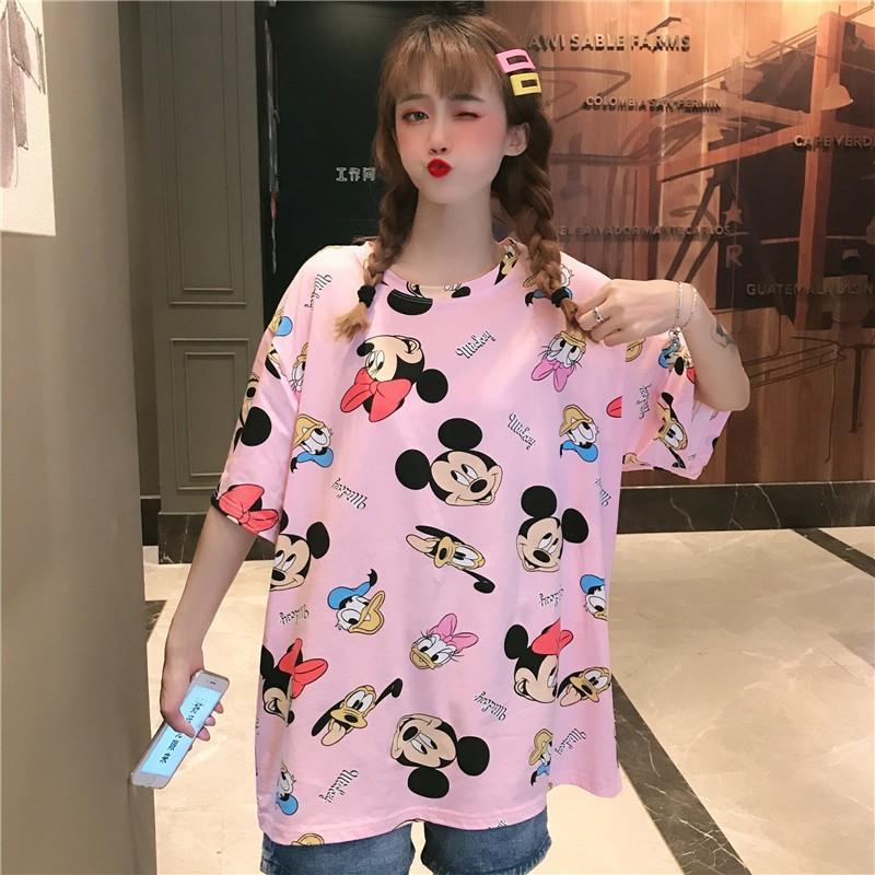 Áo Thun Nữ Ngắn Tay Cổ Tròn