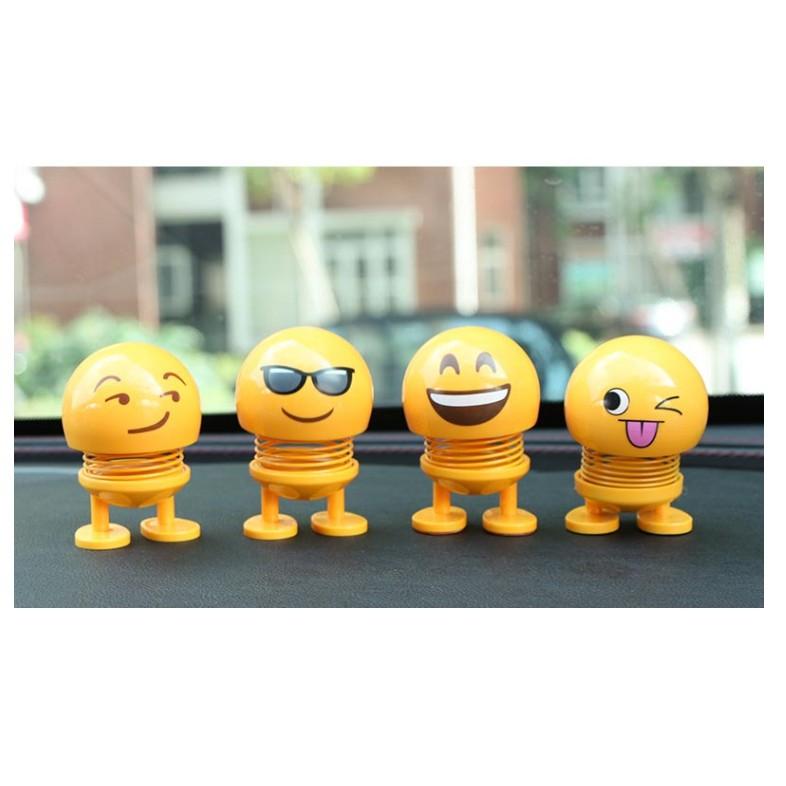 (Xả hàng)Bộ 3 thú nhún Emoji cảm xúc siêu dễ thương để bàn để xe ô tô