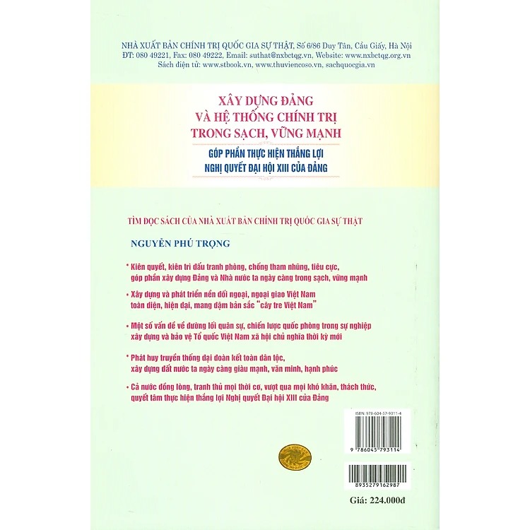 Xây dựng đảng và hệ thống chính trị trong sạch, vững mạnh góp phần thực hiện thắng lợi nghị quyết đại hội XIII