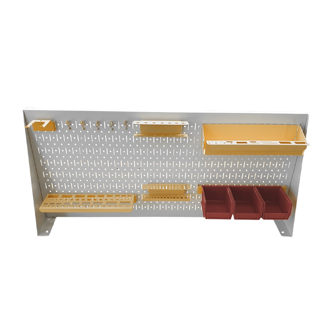 Combo Vách Chia Bàn Làm Việc Kiêm Bảng Treo Dụng Cụ Cơ Khí SMLIFE Pegboard Desk PD45100.CK