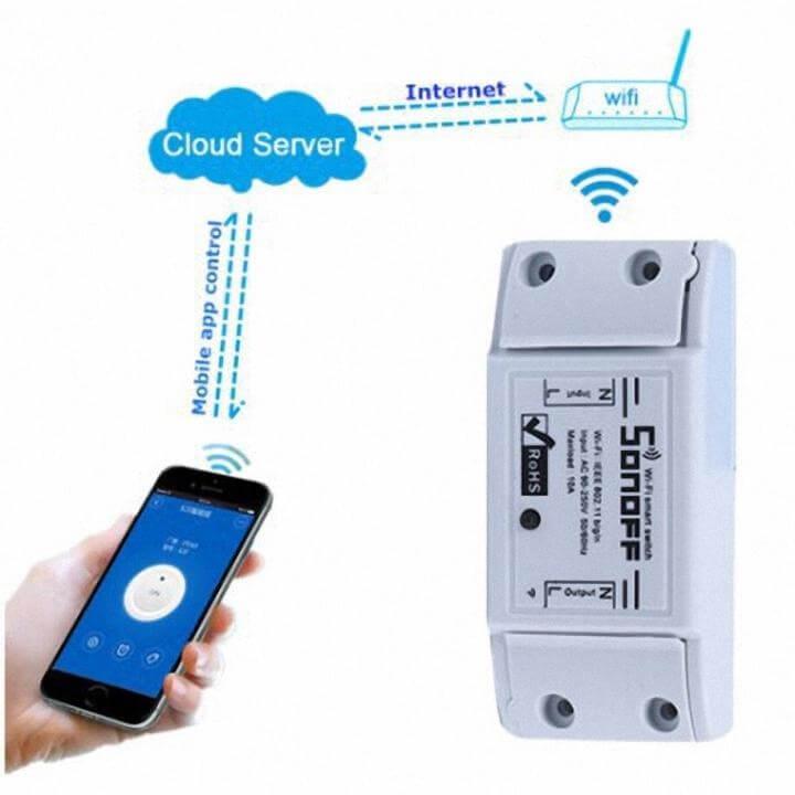 Công tắc điều khiển từ xa wifi ,3g