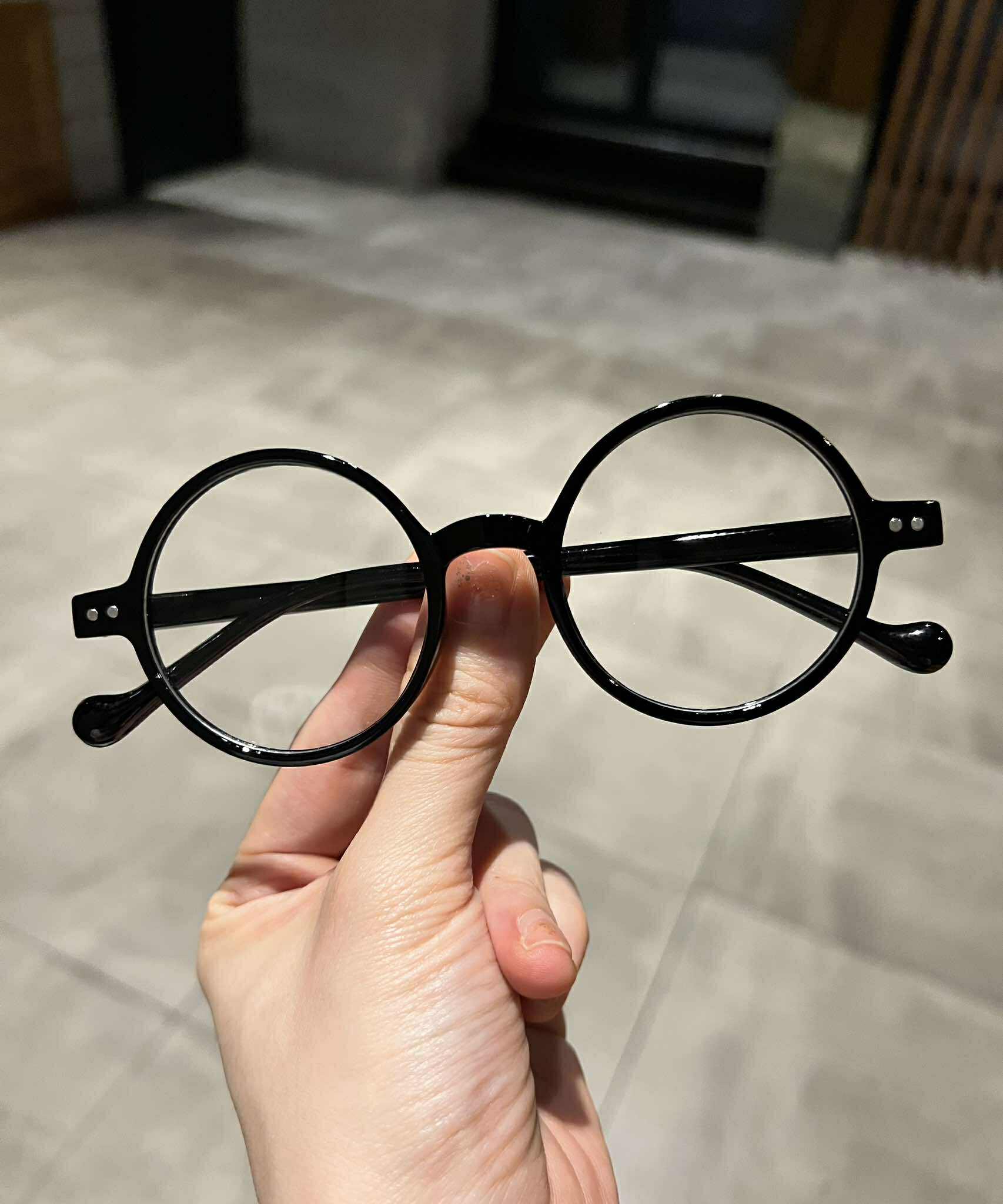 Kính Mắt trẻ em tròn xoe ngố phong cách Cosplay Arale
