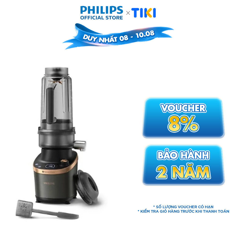 Hình ảnh Máy xay tốc độ cao có mô-đun máy ép trái cây Philips HR3770/00 công nghệ Flip & Juice |1500W|1.8L - Hàng Chính Hãng