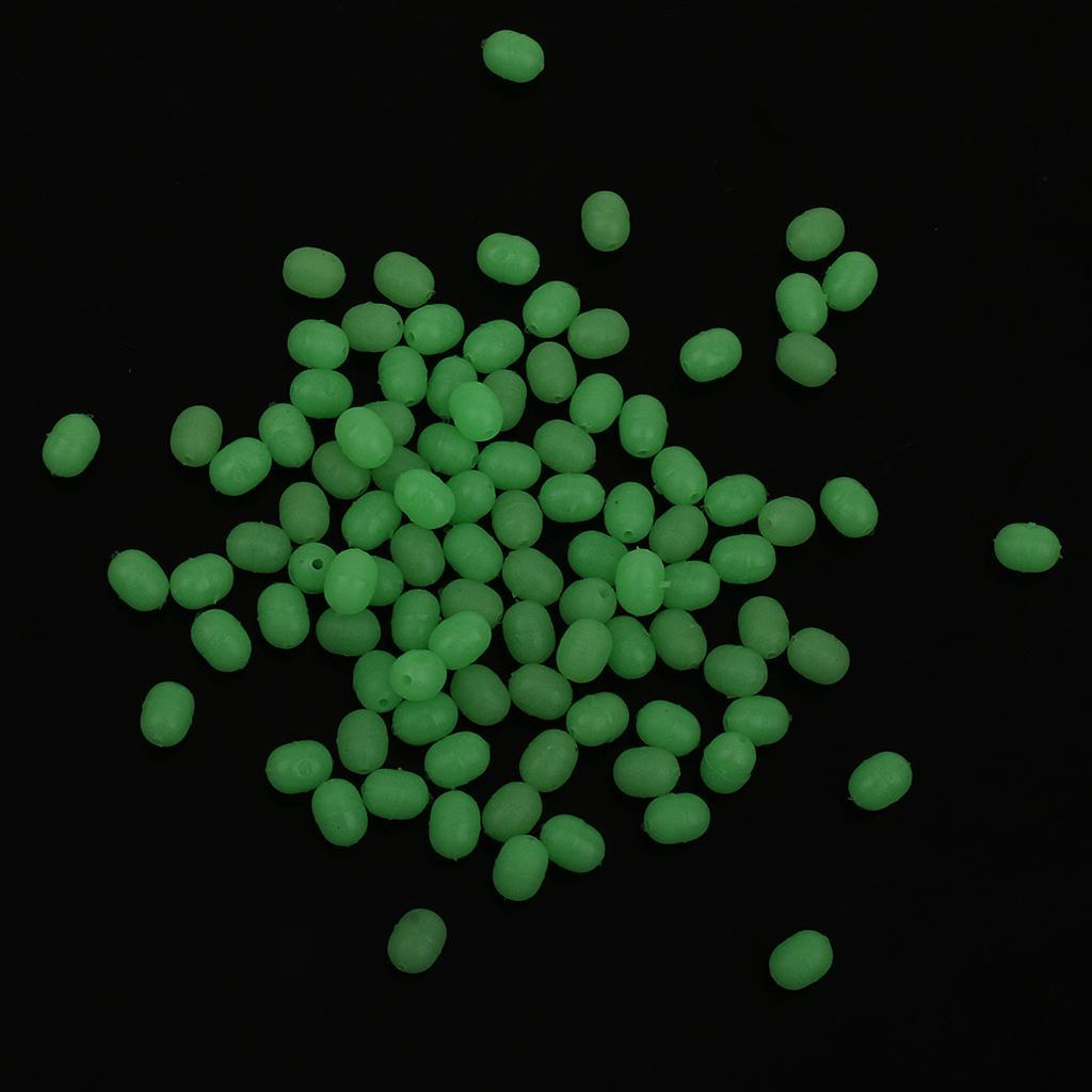 3-8pack 100 pcs 3.7x5.2mm Luminous Fishing Bead Fishing Tackle Fishing Equipment