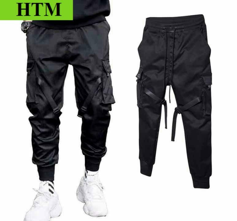 [FREESHIP] Quần KaKi Nam Có Dáng Cao Phối Form Cực Đẹp Kèm Túi Bên Sát Quần Siêu Đẹp Hàng Hot Trend HTM FASHION - Đen