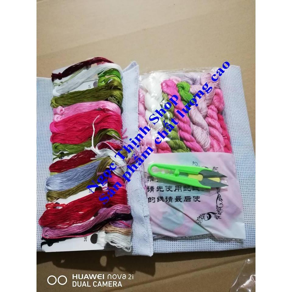 FreeShip từ 250K-Tranh thêu chữ thập Sơn thủy hữu tình FJ0777-195X84CM