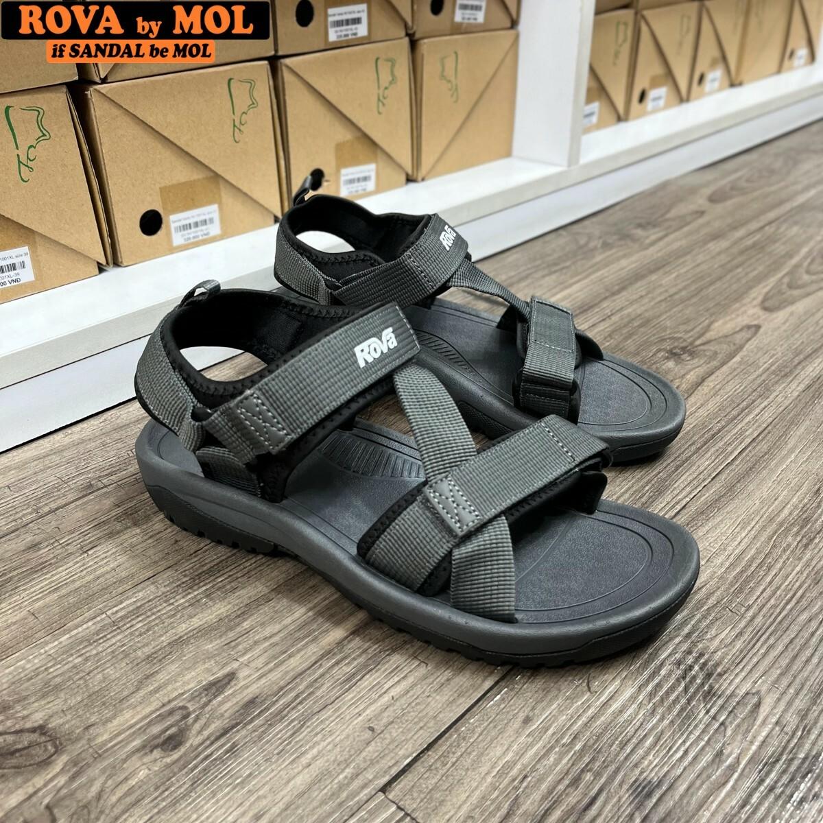 Sandal nam 3 quai dán xé hiệu Rova RV965G