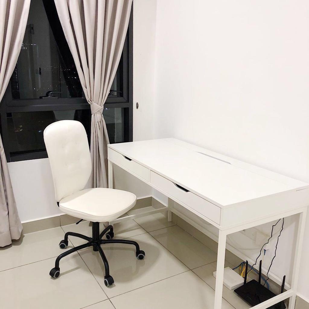 Bàn Có Ngăn Kéo Kèm Ảnh Thật 1mx 0,48mx75cm Thiết Kế Đơn Giản, Màu Sắc Trang Nhã, Bền Đẹp Theo Thời Gian