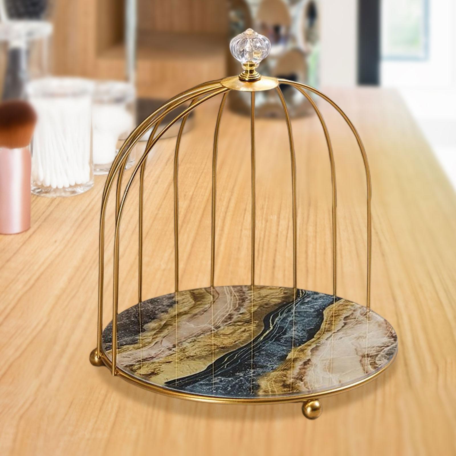 2x Bird Cage Lipstick Perfume Makeup Organizer for Vanity Display Women Girls