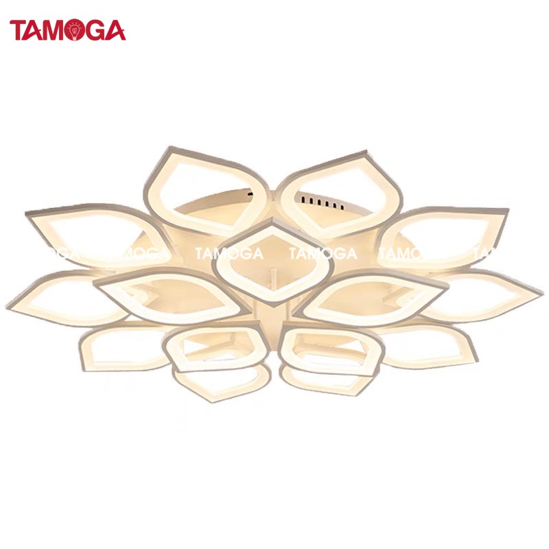 Đèn mâm ốp trần hình cánh đào 15 CÁNH TAMOGA BLADER 2098 Đường kính 900mm+ Tặng kèm điều khiển từ xa
