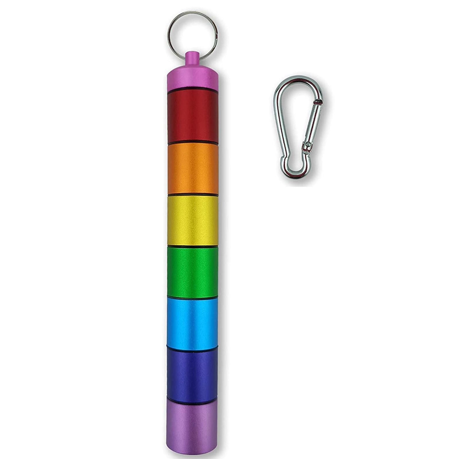 Case Small Aluminium Alloy Box Keychain Container for Outdoor