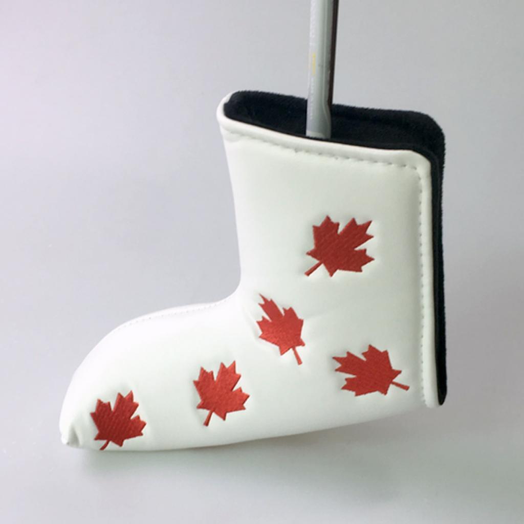 Waterproof Golf Blade Putter Head Cover Boot Headcover Protector Boots White