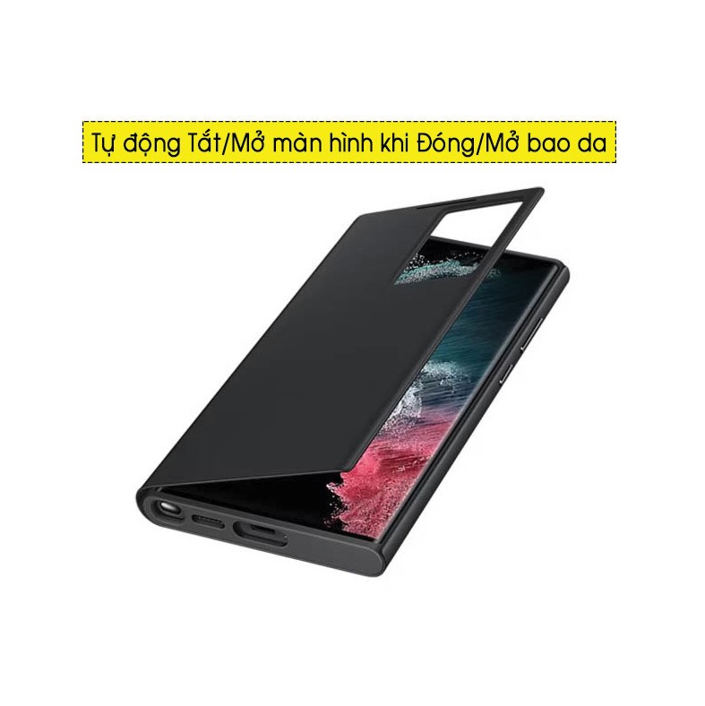 Bao da Smart Clear View Cover dành cho Samsung Galaxy S23/ S23+/ S23 Ultra 5G
