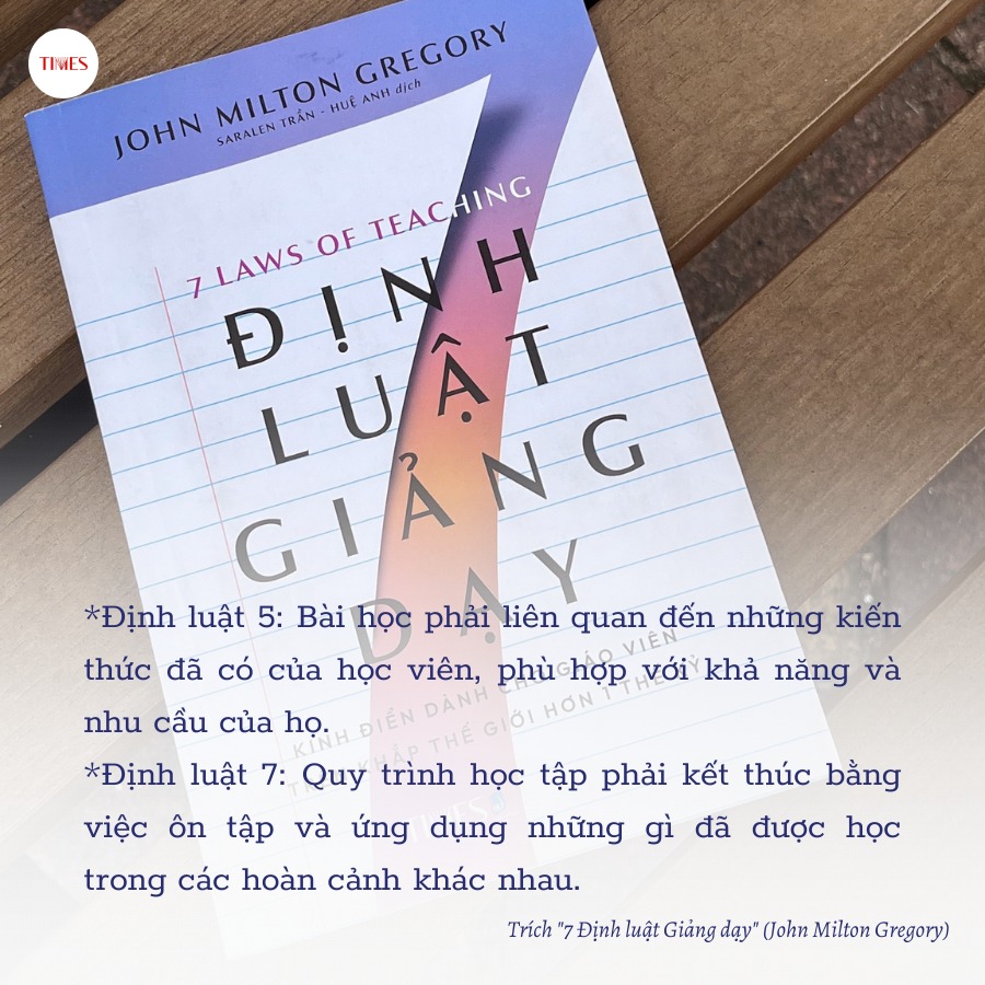 Combo Định Luật Giảng Dạy: 7 Định Luật Giảng Dạy+ Đào Tạo Nhân Cách - TIMES BOOKS