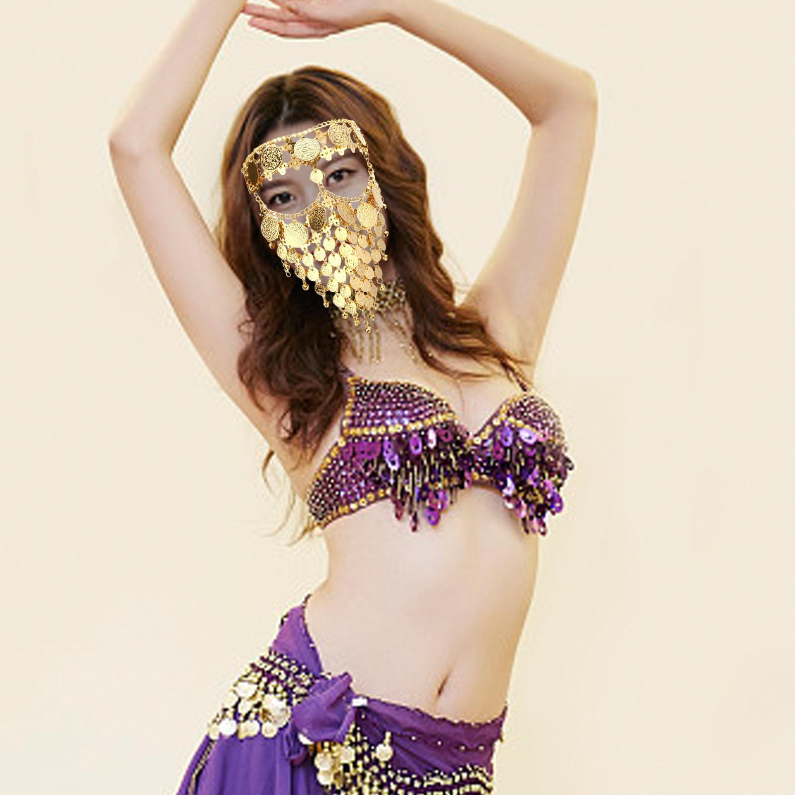 Belly , Metal Veils Dancing Accessories Masquerade for Costume Party Supplies