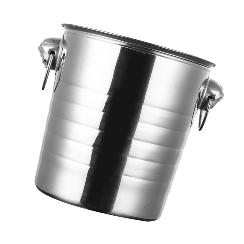 Stainless Steel Ice Bucket Wine Cooler Champagne Cooler Indoor Outdoor L