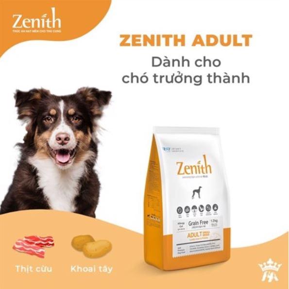 Thức ăn cho chó, Hạt cho chó nhỏ Zenith Small Breed - Thức Ăn Hạt Mềm Cho Chó Nhỏ - túi 1.2kg. Hạt mềm cho chó.