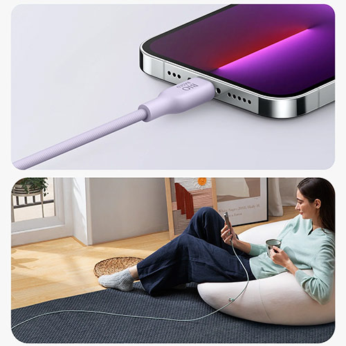 Cáp USB Type-C to iP Anker 542 MFI TPE 30W 0.9m A80A1/1.8m A80A2 - Hàng chính hãng