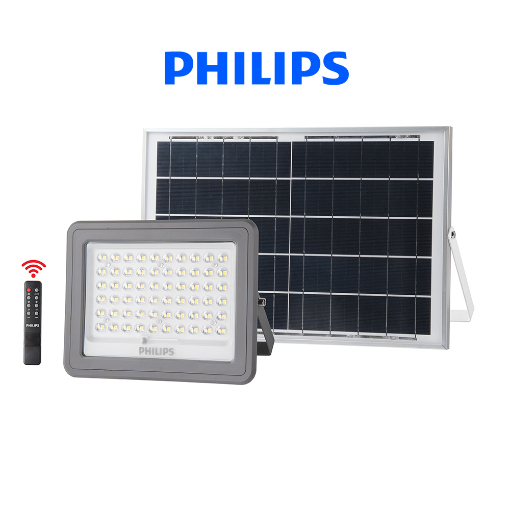 Đèn pha Philips năng lượng mặt trời (full phụ kiện) BVC050 LED6/ LED9/ LED15