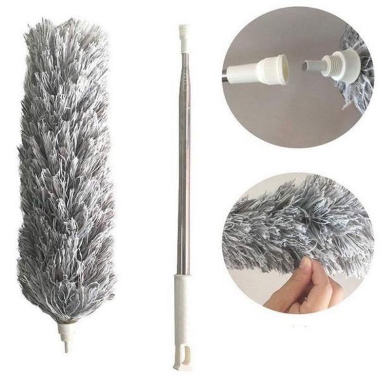 Chổi Quét Trần Gấp Gọn Dài Đến 2,9M , Lau Bụi, Phất Trần Nhà Thông Minh