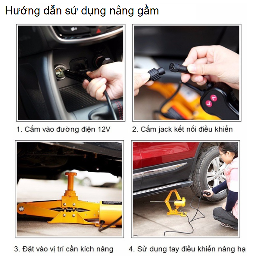 Bộ nâng kích gầm điện kèm máy siết ốc ô tô đa năng thương hiệu cao cấp ROGTZ TY-001 Tải Trọng 3 tấn - Hàng Nhập Khẩu (BẢO HÀNH 2 NĂM)