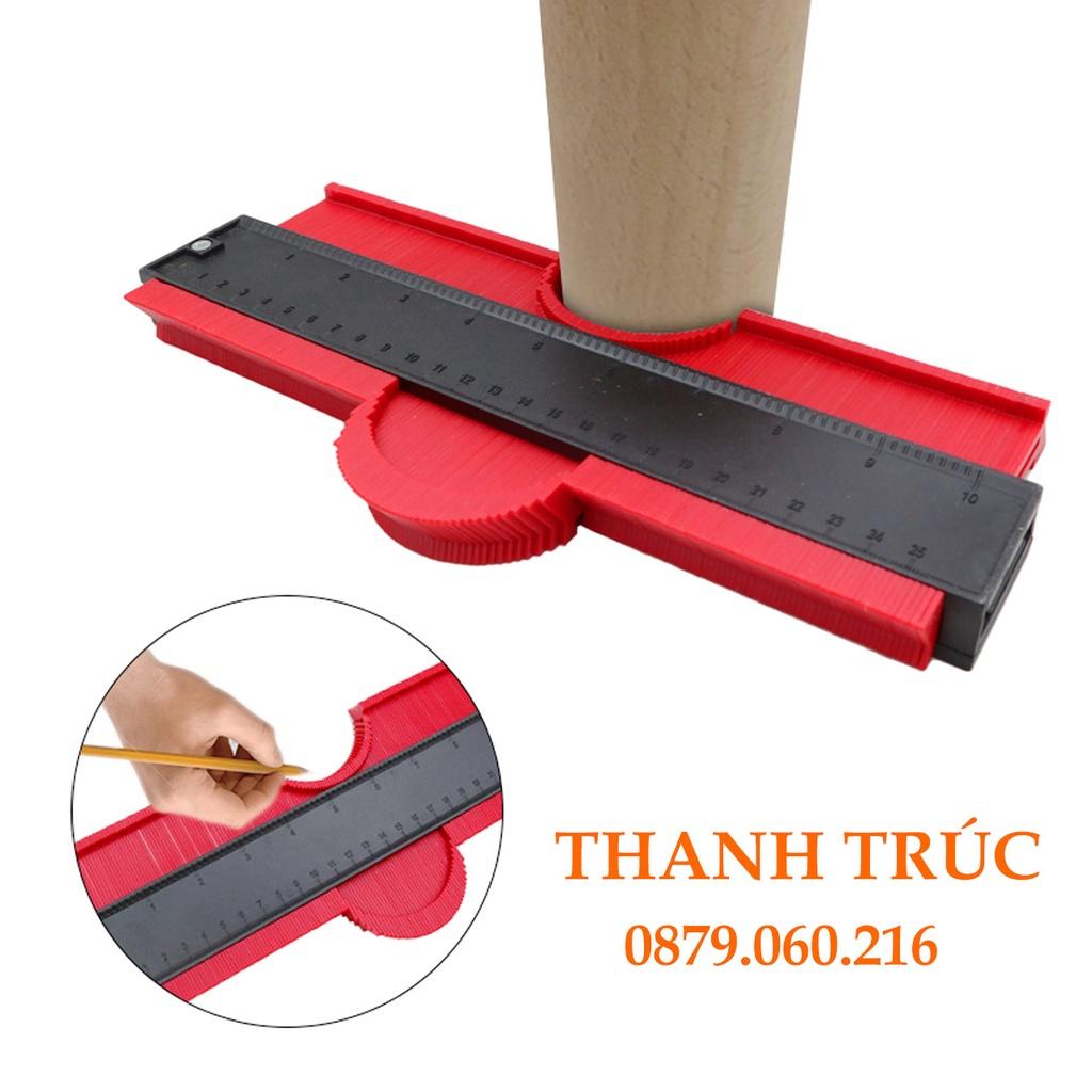 Thước sao chép hình dạng đa năng 25cm (đỏ)- 250mm