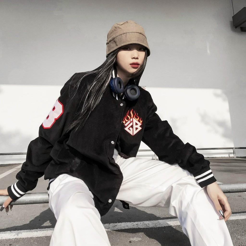 Áo Khoác Dù Nam Nữ Unisex - Áo Khoác Jacket Bombers IGB Màu Đen Siêu Hot -