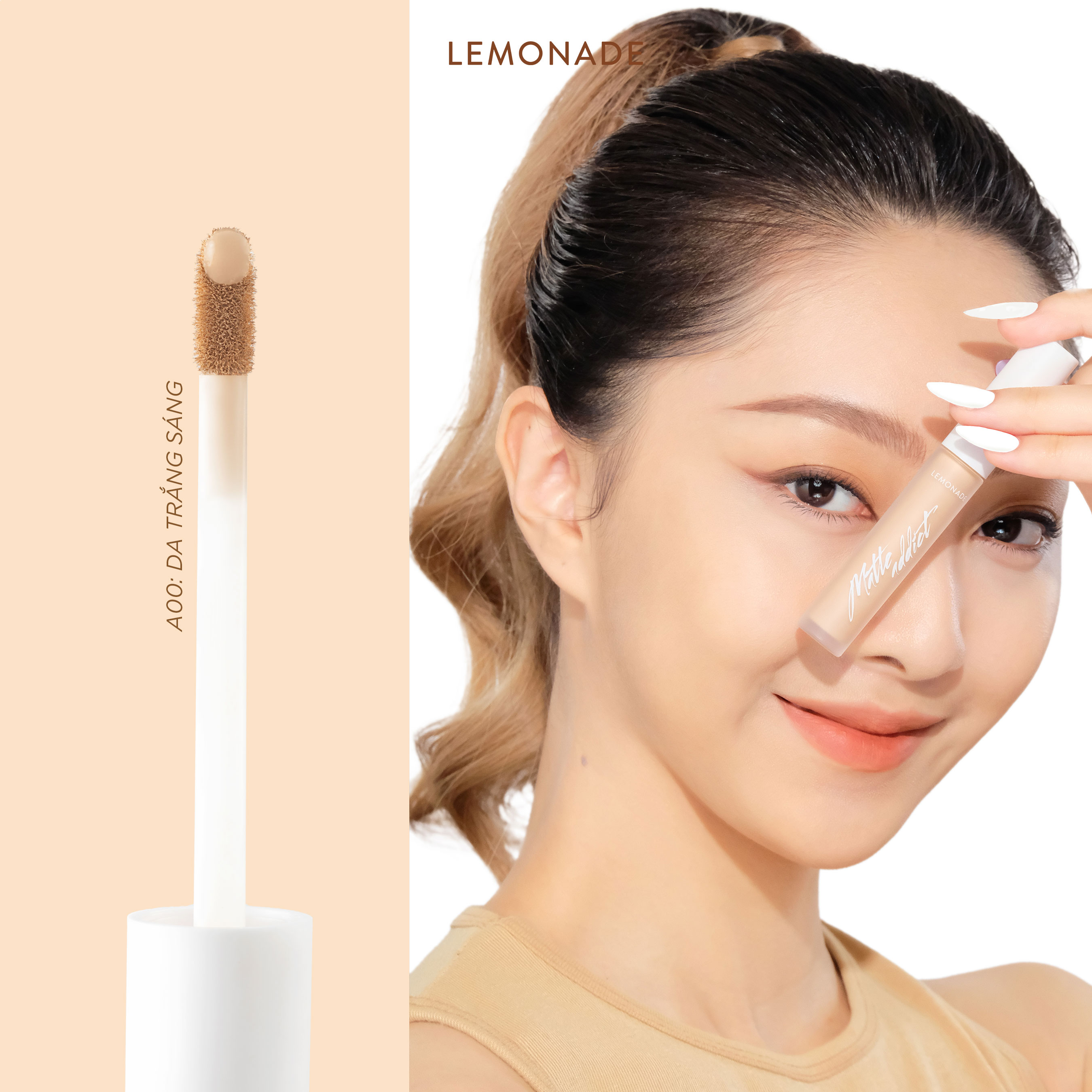 Kem Che Khuyết Điểm Lemonade Kiềm Dầu & Bền Màu Tuyệt Đối Matte Addict Concealer 3g